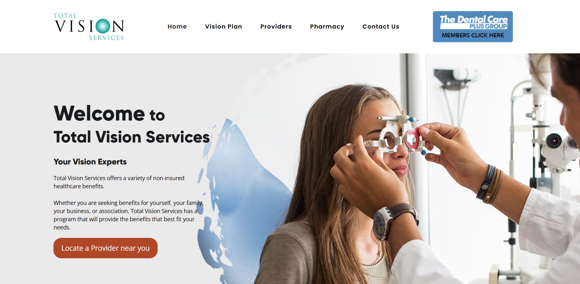Total Vision homepage